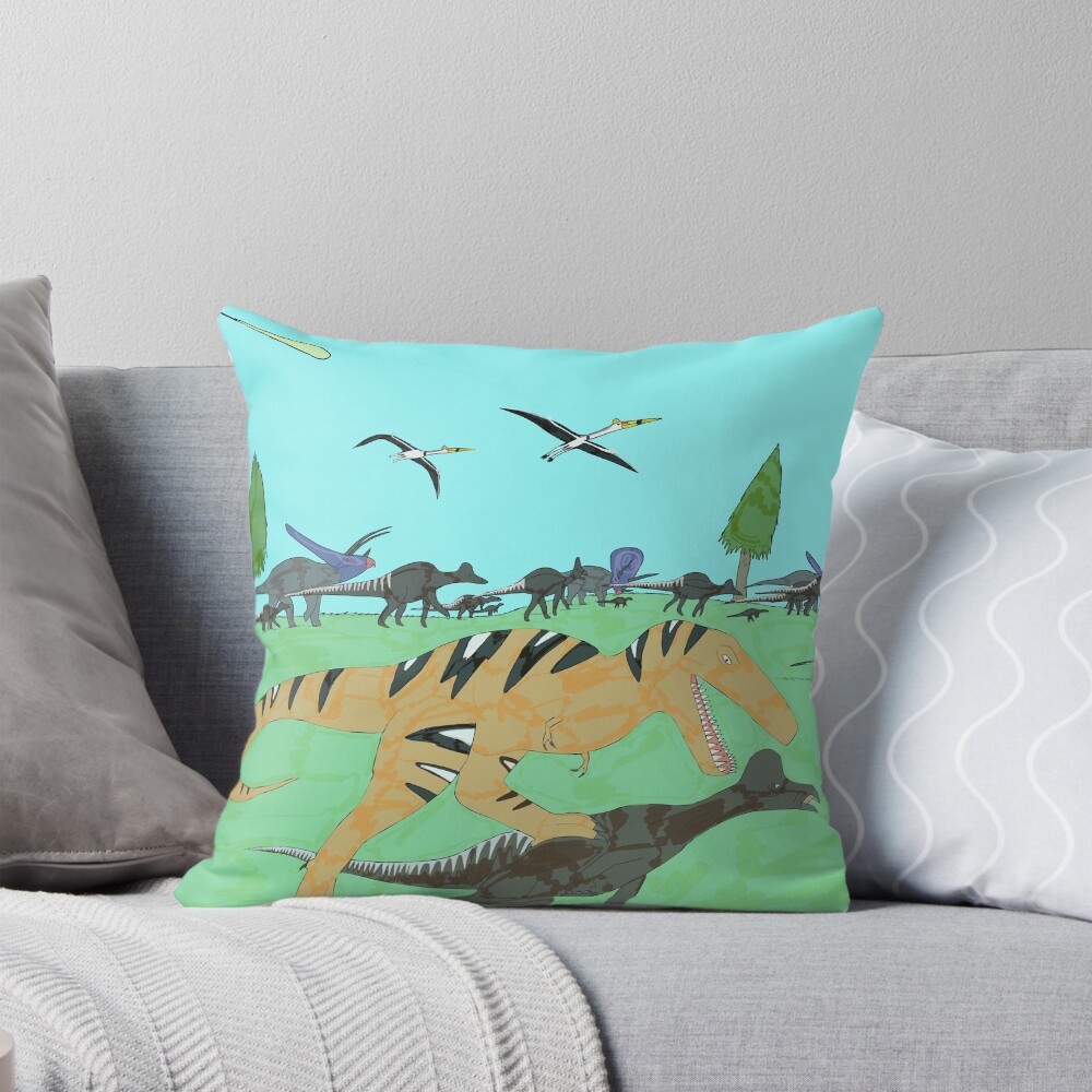 Item preview, Throw Pillow designed and sold by FossilRecordGNS.