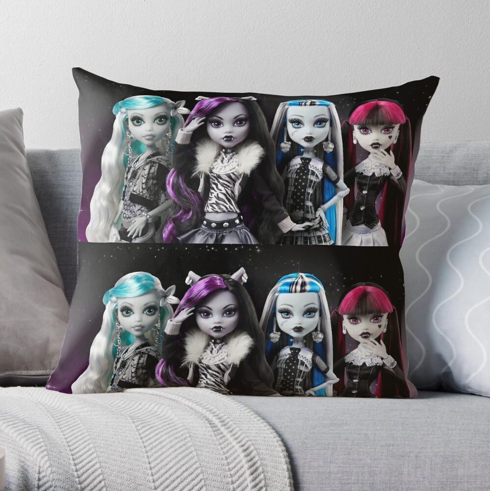 REEL DRAMA MONSTER HIGH Pillow by ARTRAVESHOP