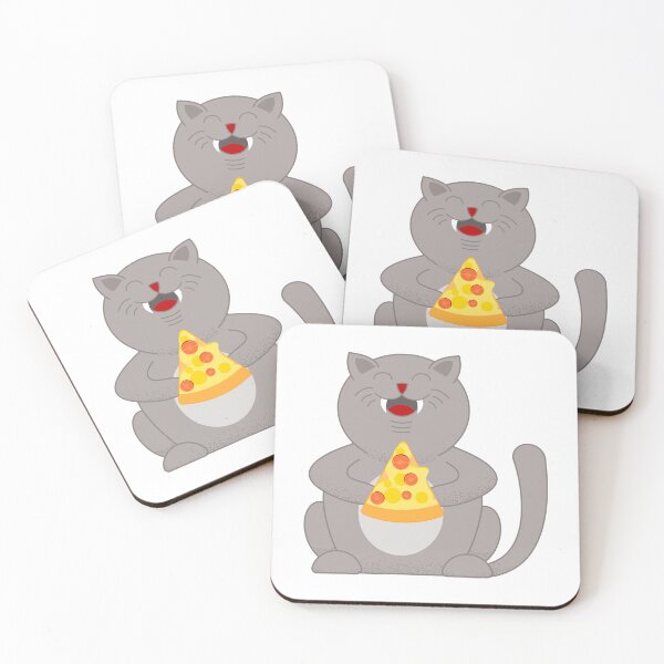 Item preview, Chubby Cat Eat Pizza. designed and sold by lakokakr.