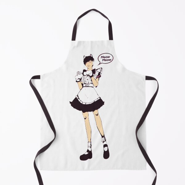 Item preview, Anime Cat Boy in Maid's Outfit - Perfect for LGBTQ+ Anime and Cat Fans designed and sold by IBD-HOUS.