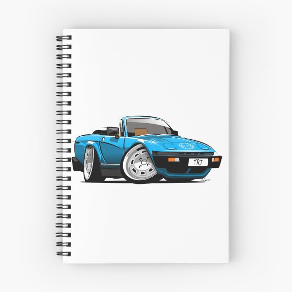 Item preview, Triumph TR7 convertible caricature blue designed and sold by car2oonz.