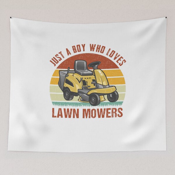 Item preview, Vintage Just A Boy Who Loves Lawn Mowers Mowing Lovers designed and sold by Best Designer.