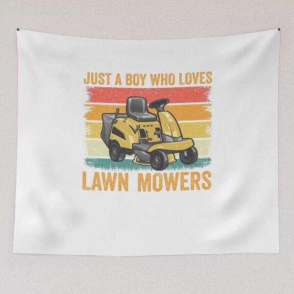 Item preview, Vintage Just A Boy Who Loves Lawn Mowers Mowing Lovers designed and sold by Best Designer.