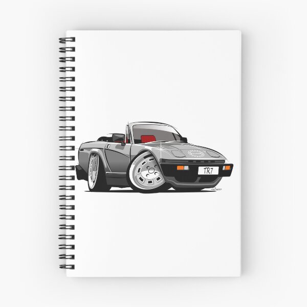 Item preview, Triumph TR7 convertible caricature silver designed and sold by car2oonz.