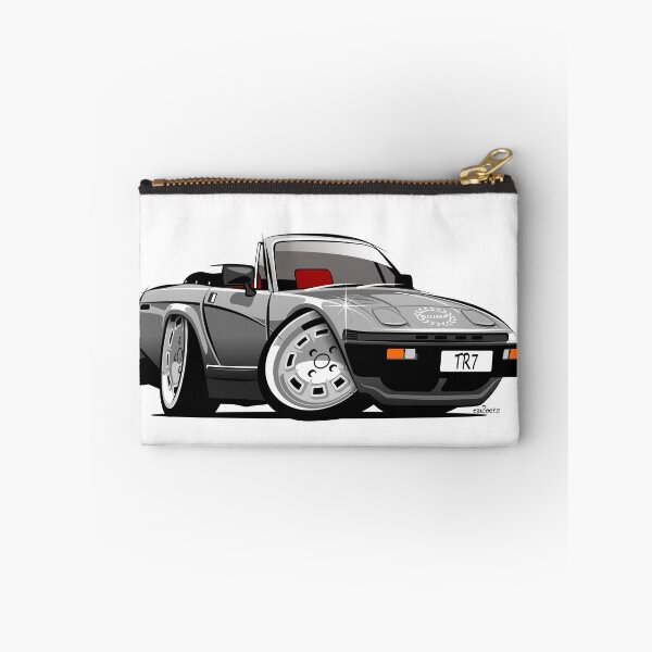Item preview, Triumph TR7 convertible caricature silver designed and sold by car2oonz.