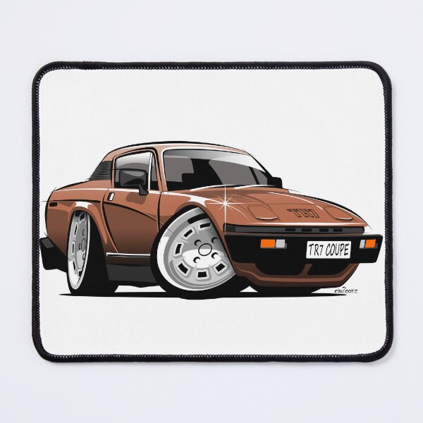 Item preview, Triumph TR7 coupe caricature brown designed and sold by car2oonz.