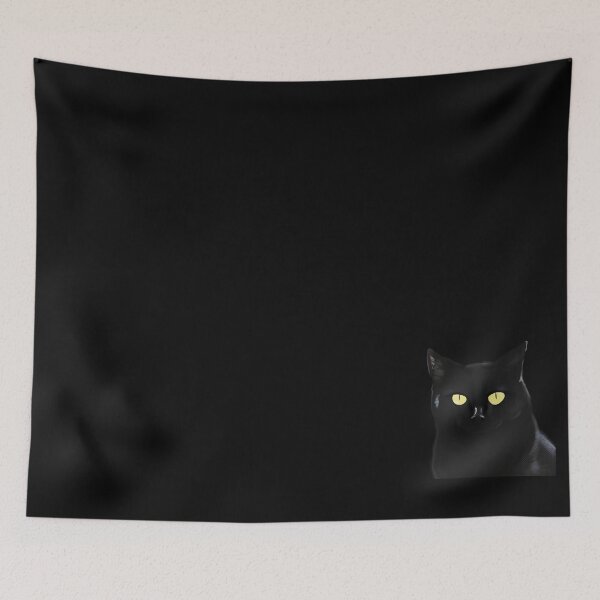 Item preview, Black cat spooky designed and sold by Scarlet Sung.