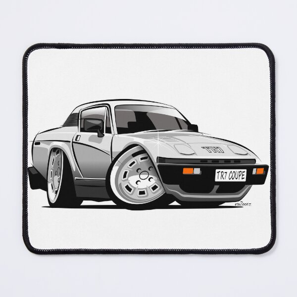 Item preview, Triumph TR7 coupe caricature white designed and sold by car2oonz.
