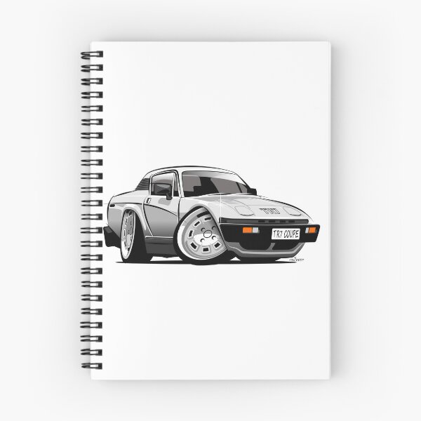 Item preview, Triumph TR7 coupe caricature white designed and sold by car2oonz.