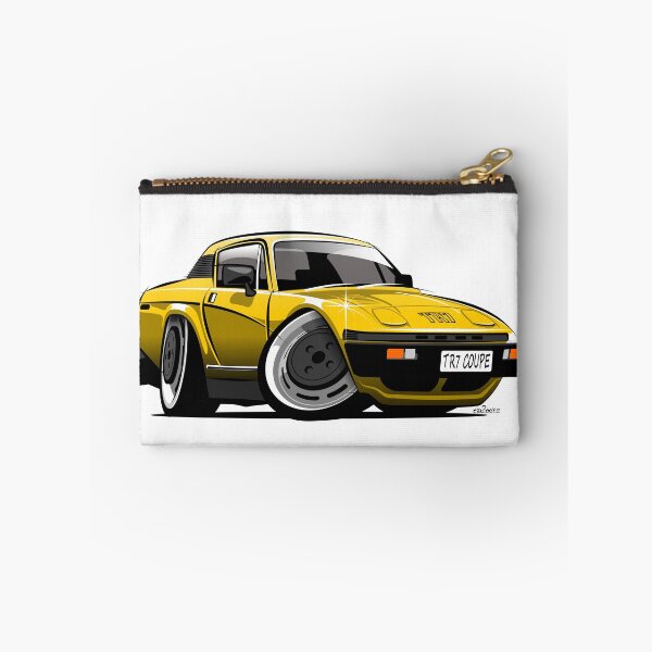 Item preview, Triumph TR7 coupe caricature yellow designed and sold by car2oonz.