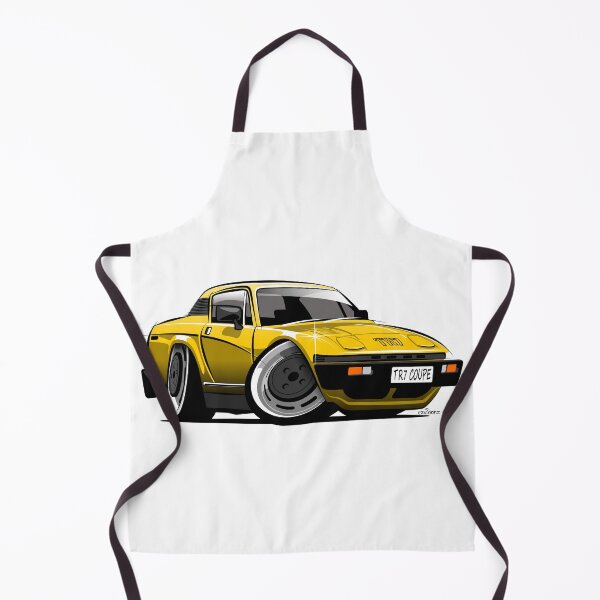 Item preview, Triumph TR7 coupe caricature yellow designed and sold by car2oonz.