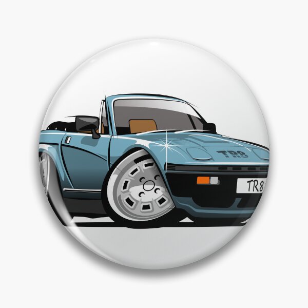 Item preview, Triumph TR8 convertible caricature blue designed and sold by car2oonz.