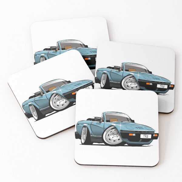 Item preview, Triumph TR8 convertible caricature blue designed and sold by car2oonz.