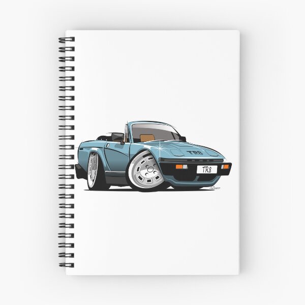 Item preview, Triumph TR8 convertible caricature blue designed and sold by car2oonz.