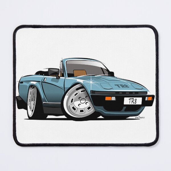 Item preview, Triumph TR8 convertible caricature blue designed and sold by car2oonz.