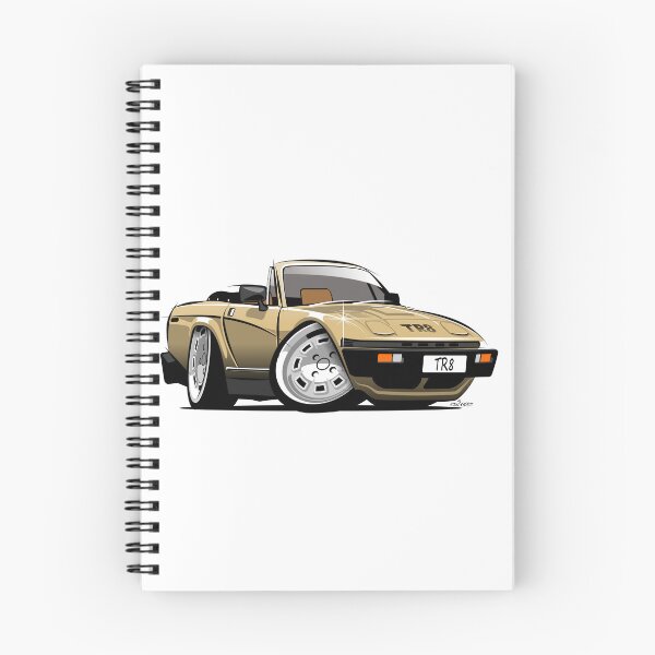 Item preview, Triumph TR8 convertible caricature gold designed and sold by car2oonz.