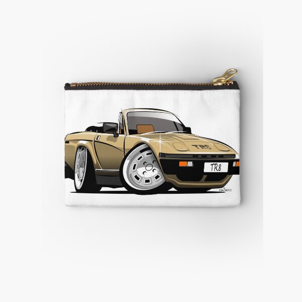 Item preview, Triumph TR8 convertible caricature gold designed and sold by car2oonz.