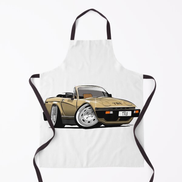 Item preview, Triumph TR8 convertible caricature gold designed and sold by car2oonz.