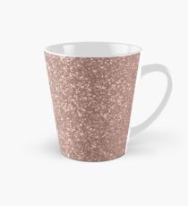 Rosa Rose Gold Metallic Glitter Tasse (konisch)