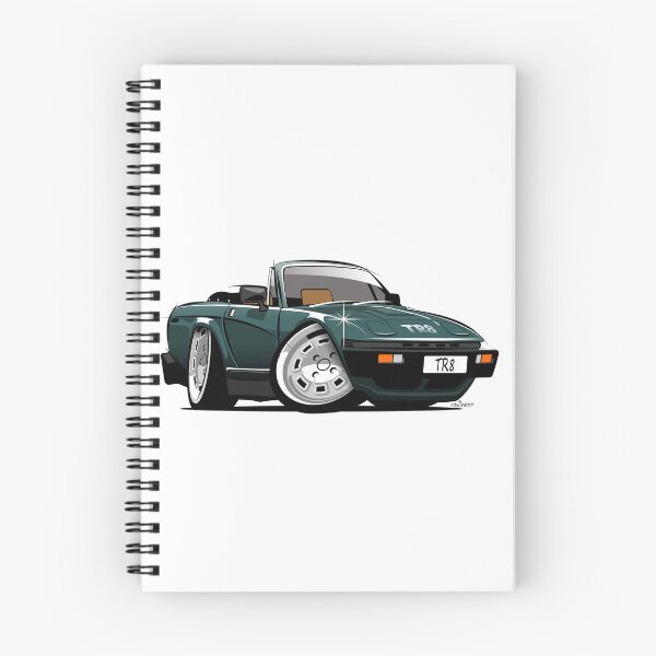 Item preview, Triumph TR8 convertible caricature green designed and sold by car2oonz.