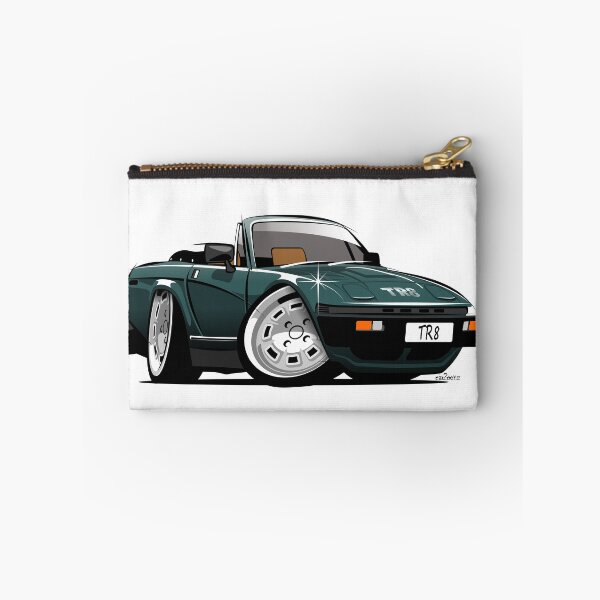 Item preview, Triumph TR8 convertible caricature green designed and sold by car2oonz.