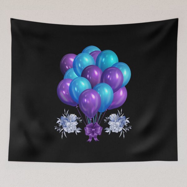 Item preview, Blue balloon flower  designed and sold by The Love Quill.
