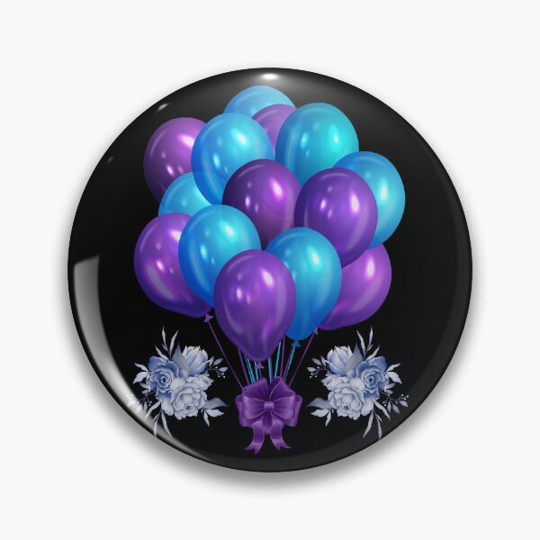 Item preview, Blue balloon flower  designed and sold by The Love Quill.