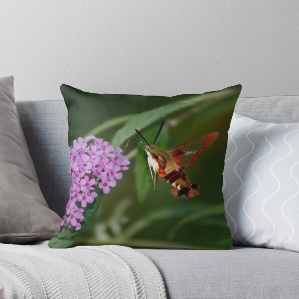 Item preview, Hummingbird Moth on Butterfly Bush designed and sold by Adam Bykowski.