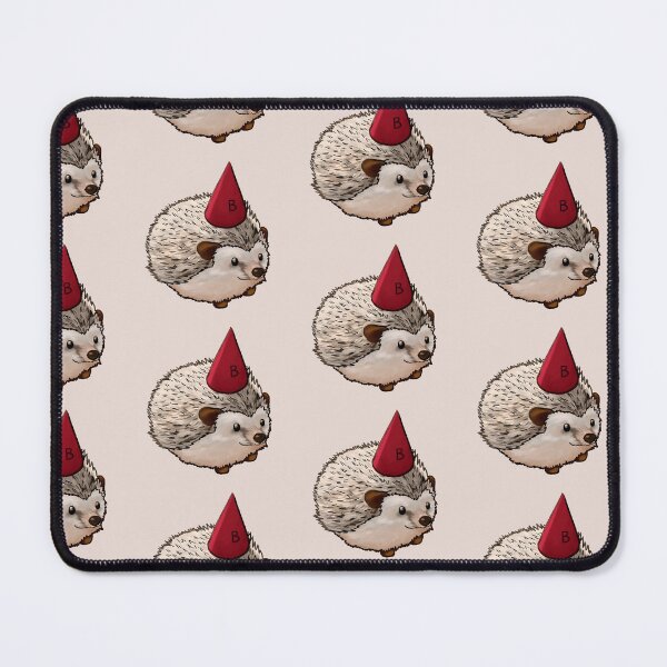 Item preview, hedgehog with red hat designed and sold by ClarissaNGKai.