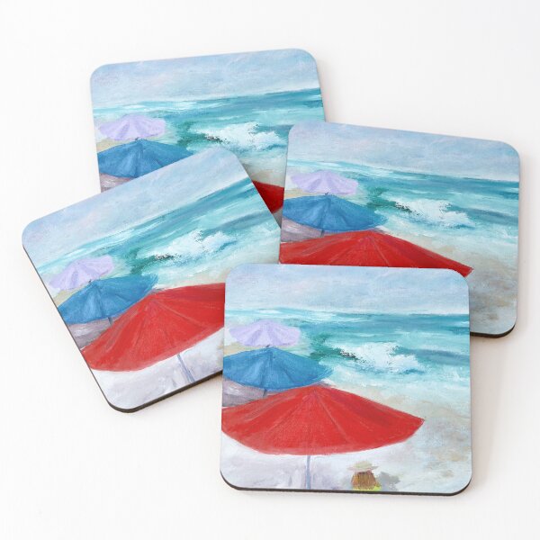 Item preview, An Umbrella Day at the Beach  designed and sold by TrishGoberArt.