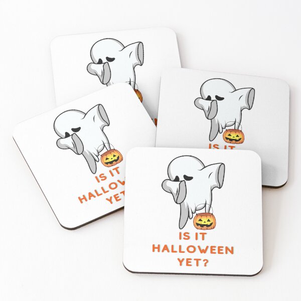 Item preview, Is It Halloween Yet | Trick or Treat | Colorful Cute Ghost Dabbing Cartoon Design designed and sold by WBP Mart.