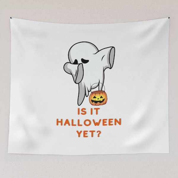 Item preview, Is It Halloween Yet | Trick or Treat | Colorful Cute Ghost Dabbing Cartoon Design designed and sold by WBP Mart.