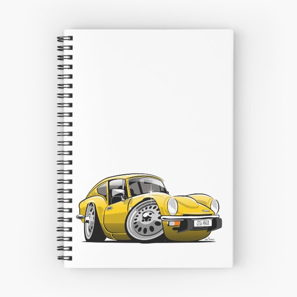Item preview, Triumph GT6 mk 3 caricature yellow designed and sold by car2oonz.