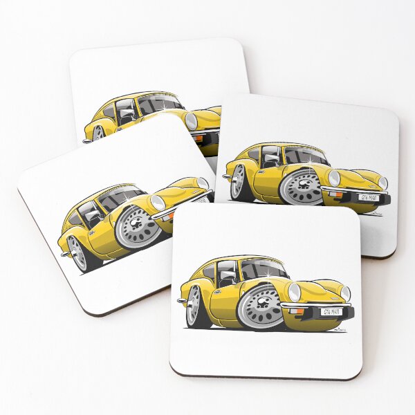 Item preview, Triumph GT6 mk 3 caricature yellow designed and sold by car2oonz.