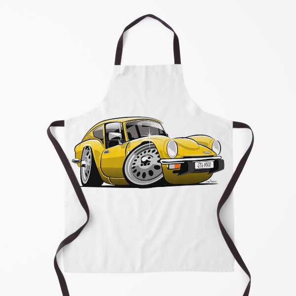 Item preview, Triumph GT6 mk 3 caricature yellow designed and sold by car2oonz.