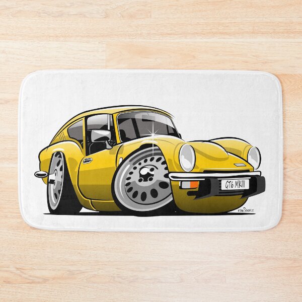 Item preview, Triumph GT6 mk 3 caricature yellow designed and sold by car2oonz.