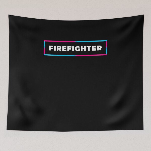 Item preview, Firefighter retro gradient frame designed and sold by SVPOD.
