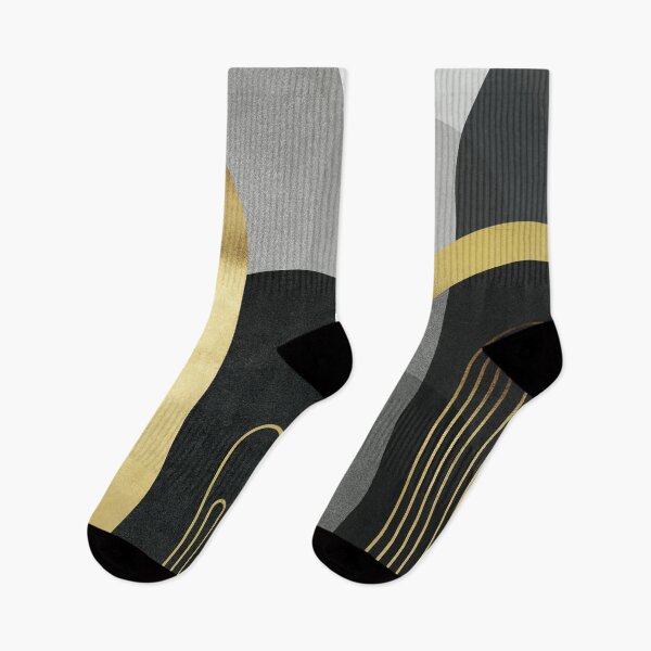 Artikelvorschau, Mid Century Arches in Schwarz und Gold entworfen und verkauft von UrbanEpiphany.