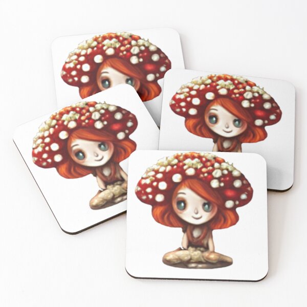 Item preview, Mushroom girl Sweet Pea designed and sold by CritterStickers.