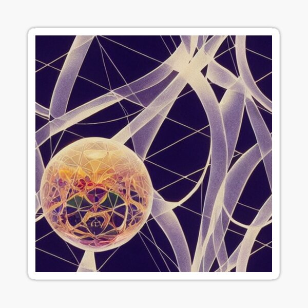 Sacred Geometry Crystal Pattern Sticker