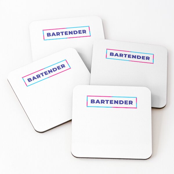 Item preview, Bartender retro colorful frame designed and sold by SVPOD.