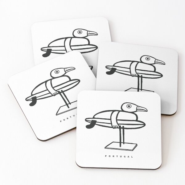 Item preview, Lisboa surf Portugal Lisbon surfing surf cool seagull art  designed and sold by Tropical Blood.