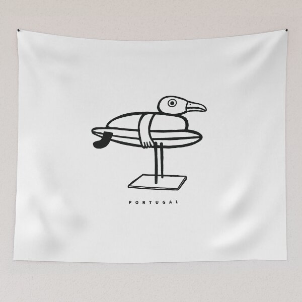 Item preview, Lisboa surf Portugal Lisbon surfing surf cool seagull art  designed and sold by Tropical Blood.