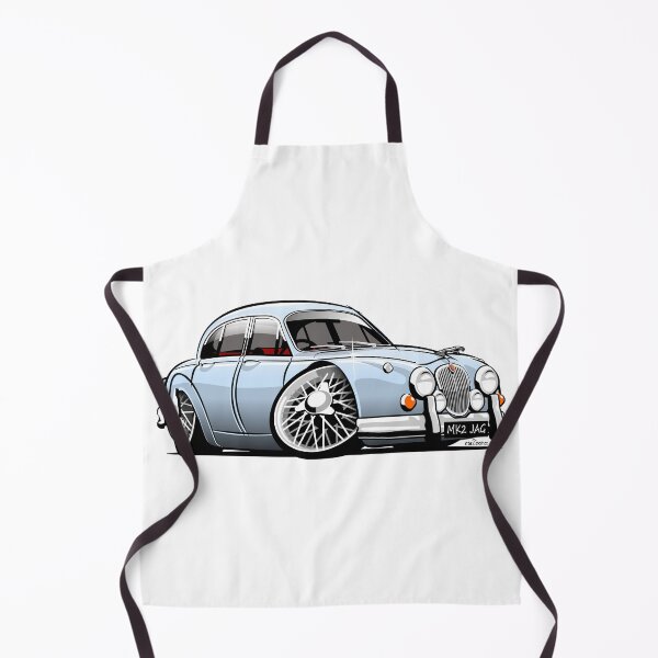 Item preview, Mark 2 Jag caricature light blue designed and sold by car2oonz.