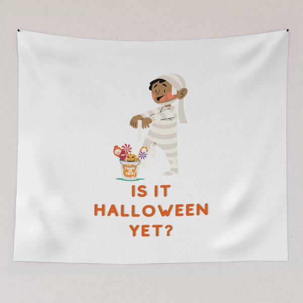 Item preview, Is It Halloween Yet | Trick or Treat | Boy in Mummy Costume Design designed and sold by WBP Mart.