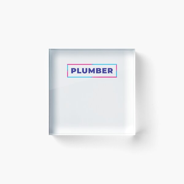 Item preview, Plumber retro colorful frame designed and sold by SVPOD.