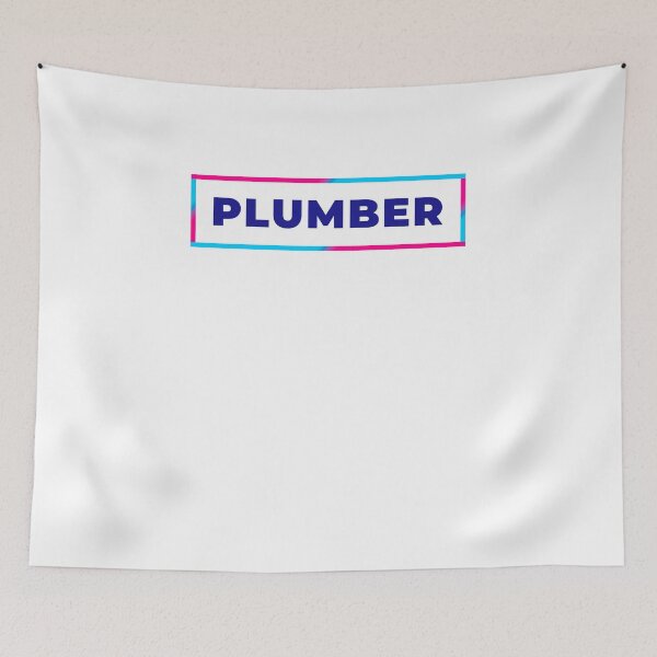 Item preview, Plumber retro colorful frame designed and sold by SVPOD.