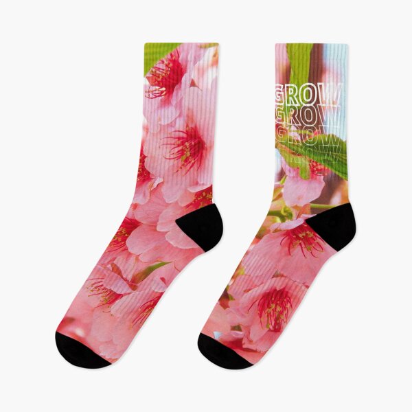 Item preview, GROW (above) - Vivid, Tropical, Bright Pink Flowers  designed and sold by AliceSLee.