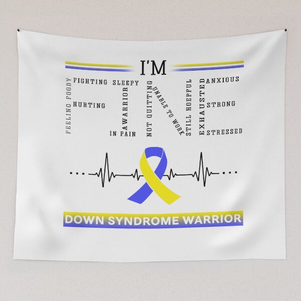 Item preview, I'm Fine Down Syndrome Warrior Support Down Syndrome Awareness Gifts designed and sold by rechardtee.