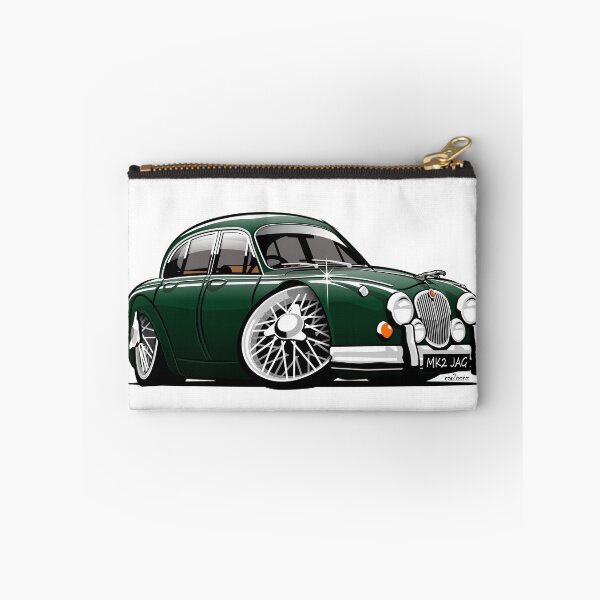 Item preview, Mark 2 Jag caricature British racing green designed and sold by car2oonz.